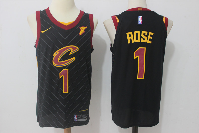 Men Cleveland Cavaliers 1 Rose Black New Nike Season NBA Jerseys